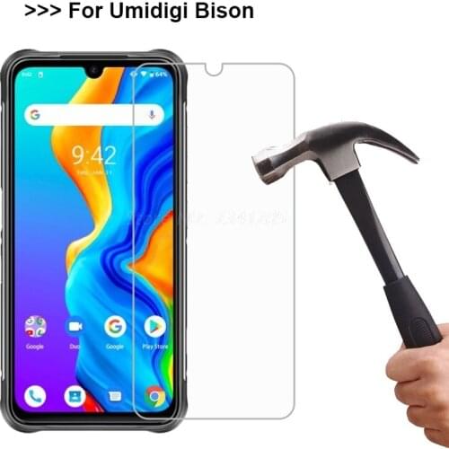 2-1PCS 9D Protective Glass Cover For UMIDIGI Bison 6.3" Tempered Glass FOR Pelicula de vidro UMI UMI DIGI Bison Screen Protector