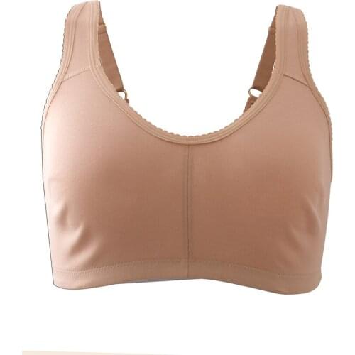 Melansheng 2021 Full Coverage Wireless No Pad Cotton Plus Size Bra For Busted Women Big Cup D E F Wide Straps Big Size Bra