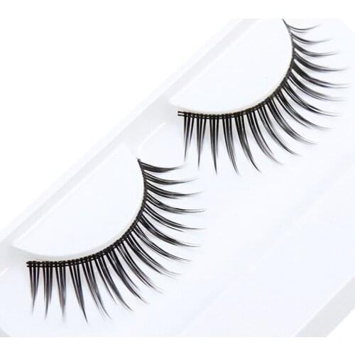 1 Pair False Eyelashes Thick 3D Crossing Natural Long Fashion Lashes Makeup Tools EM015