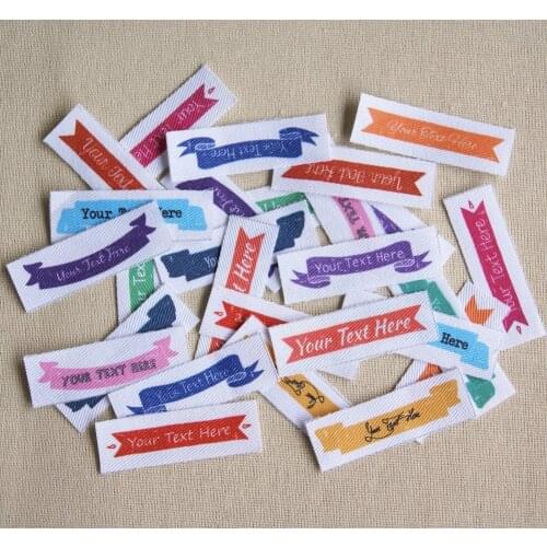 80 piece Custom logo labels / brand labels, personalized name tags for children, iron on,Custom Clothing Labels,Name Tags