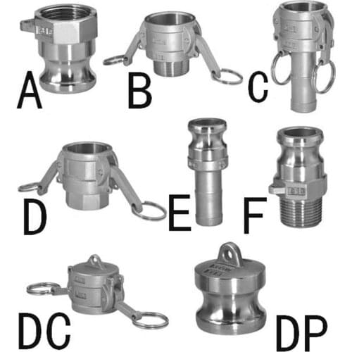 1/2 3/4 1-1/4 304 Stainless Steel Homebrew Camlock Fitting Adapter MPT FPT Barb Camlock Quick Disconnect For Hose Pumps Fittings