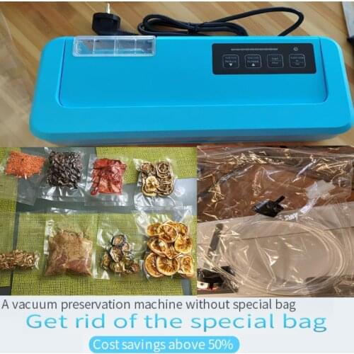 Three Coloer 2019 New Household Vacuum Food Sealer Packaging Machine P-290 Vacuum packer Give 10PCs Vacuum Bags for food