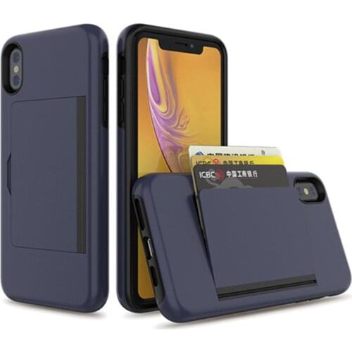 Candy Color Case On The For iPhone X XS MAX XR SE 2 2020 Funda Flip Armor Business Card Slots Cover For iPhone 11 Pro Max Cover