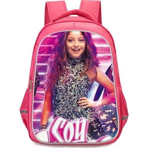 Children Schoolbag Girls 3D Cartoon Luna Print First Class Satchel School Backpacks Light