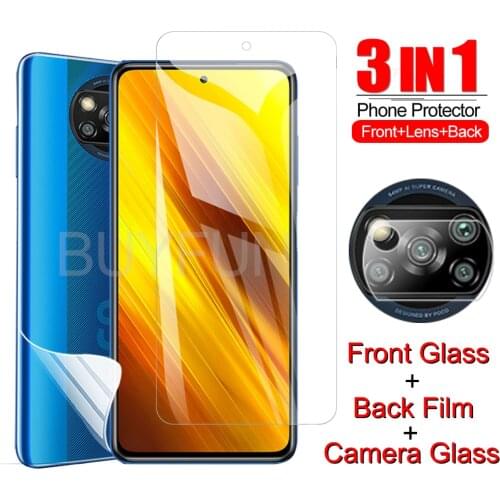 For Xiaomi Poco X3 NFC Safety Glass / Hydrogel Film / Camera Lens Glass On Poco X3 NFC Screen Protector Protective Glass Film