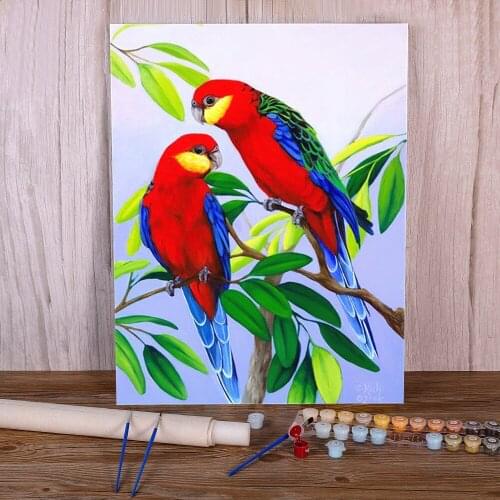 Bird Animal Painting By Numbers Complete Kit Oil Paints 50*70 Oil Painting Wall Paintings For Kids For Drawing Wall Handiwork
