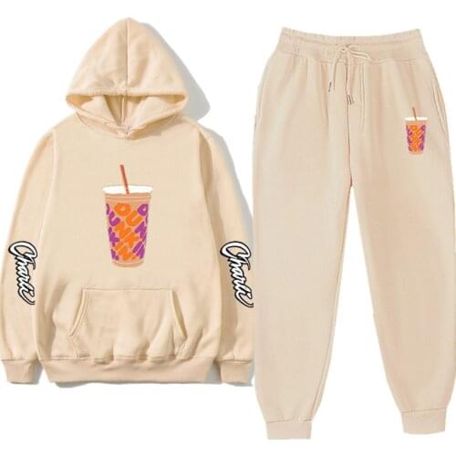 2021 Autumn Winter Men Women Thick Fleece Suit Rapper 6ix9ine Gooba Rainbow 2 Pieces Sets Hoodies Harajuku Sweatshirt And Pants