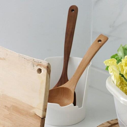 Spatula Ladle Shelf Spoon Rest Pot Lid Rack Holder Strainer Kitchen Organizer X4YD