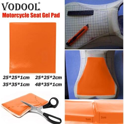 VODOOL Soft Motorcycle Seat Gel Pad Shock Absorption Mat Motorbike Scooter Modified Ice Cooling Comfortable Seat Gel Cushion Pad