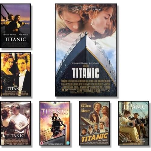 Classic Titanic Movie Posters Vintage Canvas Painting Pictures Print Cuadros Wall Art Nordic Decoration Mural Home Room Decor