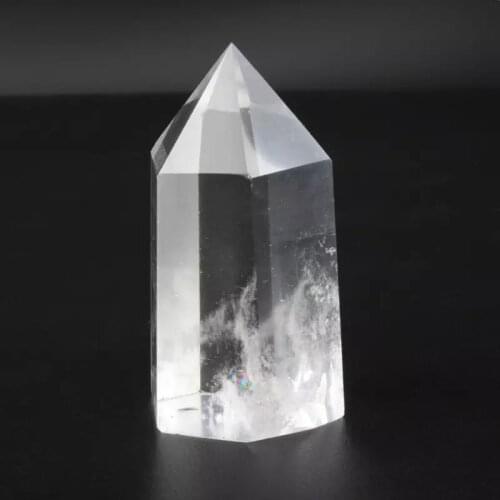 MOKAGY Natural Transparent Quartz Clear Crystal White Points 50mm-60mm 1pc