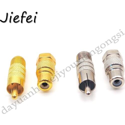 20-200Pcs RCA Male / Female to F Male / Female Coax Jack Plug Adapter Connector F-Type Jack Audio Cable Coupler Converter For TV