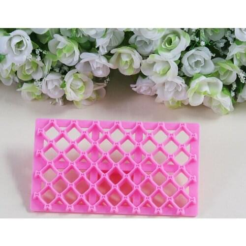 Plastic Printing Biscuits Cake Cookies Cutter Fondant Lace Cake Decoration Tool Petal Quilt Embosser Mold Cake Tools