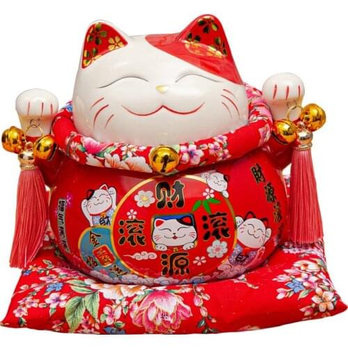 Maneki Neko Welcoming Fortune Cat Lucky For Home Car Hotel Restaurant Decor Craft home accessories