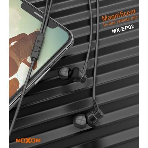 MOXOM Wired Earphones 3.5mm Magnificent Earbuds Travel Sport In-ear Earphone with Mic for Xiaomi for HUAWEI for Samsung