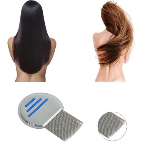 Comb Terminator Lice Comb Hair Rid Headlice stainless steel Metal Teeth Hair Care Comb Lice Fashion dropshipping Hair comb New