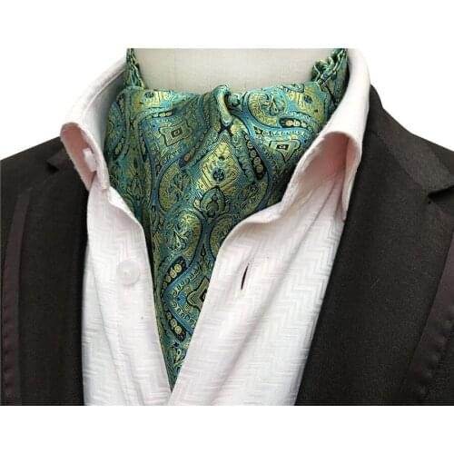 Stylish Mens Ascot Unique Woven Neckerchief to Match Shirt