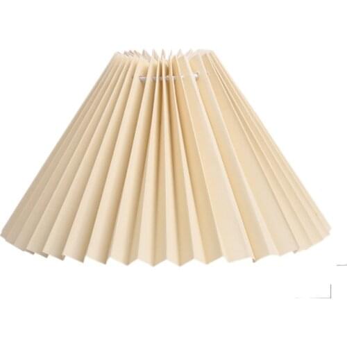 TUDA Desk Lampshade Lampshade Shell Cover Anti-Piercing E27 Round Fabric Bedside Lamp Table Lamp Floor Lamp Shade Bedroom