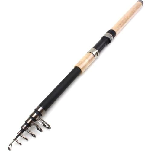 NEW 3.0m 3.6m 4.5m Telescopic Spinning Fishing Rod carbon wooden handle carp fishing pole sea rock fishing rod test 30-150g