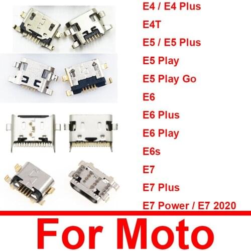 USB Charging Jack Connector Dock Port For Motorola Moto E4 XT1762 XT1772 E5 E6 E7 Plus Play E4T E6s E7 Power E7 2020 XT2095-1