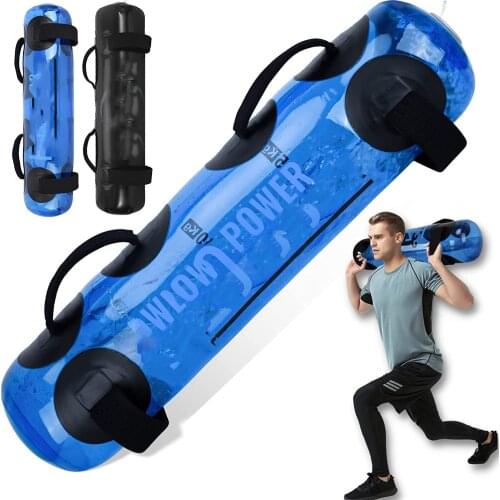 15/ 20/ 25/ 30KG/Fitness Aqua Ball Water Power Bags Weightlifting Body Building Gym Sports Crossfit Heavy Duty