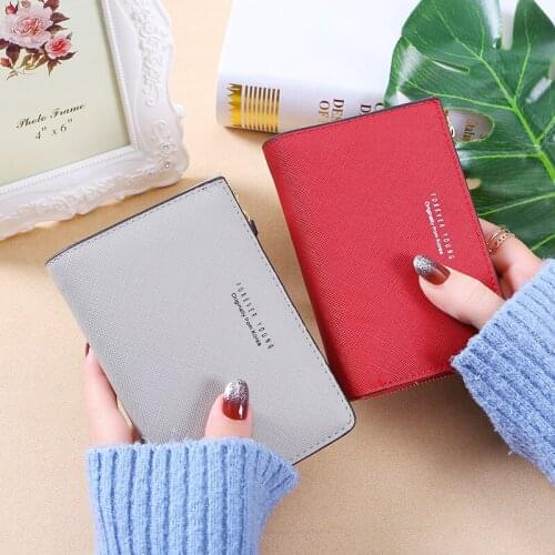 Hand wallet female 2020 new short zipper Korean fashion small fresh card holder multi-function large capacity student girl