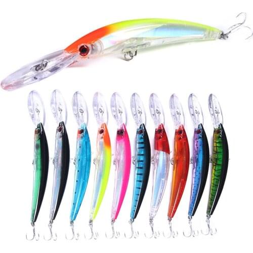 1pcs 17cm 24g Big Fishing Lure Wobbler Crankbait Minnow Peche Bass Trolling Artificial Bait Pike Carp lures Peche Fishing tackle
