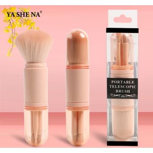 1PC 4 In 1 Makeup Brushes Foundation Eyebrow Shadow Eyeliner Blush Powder Brush Cosmetic Concealer Professional Makeup Brush