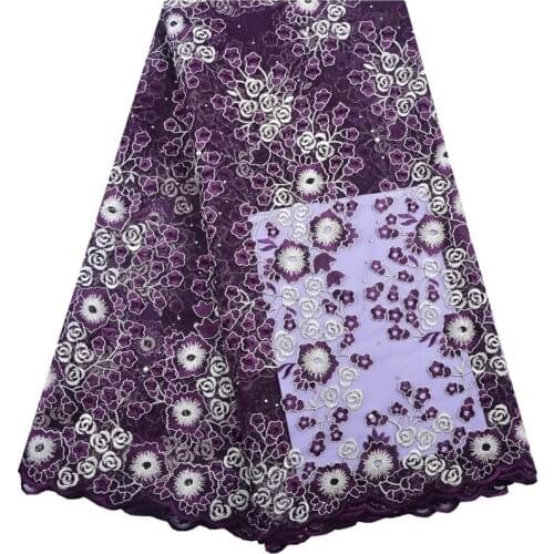 2018 Factory Price French Lace Fabric Wedding Dress High Quality African Tulle Lace Fabric Embroidered Tulle Lace Fabric 1378