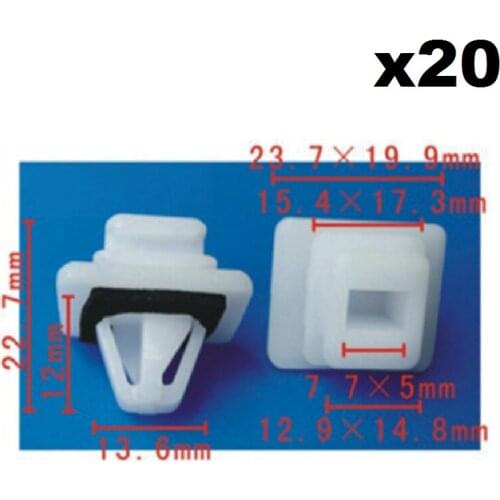20x For Honda Nylon Retainer Clip B126