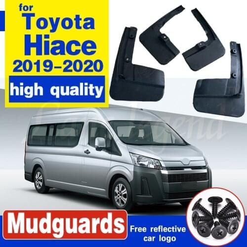 4Pcs Car Mud Flaps Mud Splash Guards Mudguards Auto Black Front Rear Mud Flaps Mudguard Fenders For Toyota Hiace 2019 2020