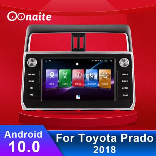 Oonaite For Toyota Land Cruiser Prado 150 2017 - 2018 Car Radio Multimedia Player Navigation stereo No 2din 2 din DVD