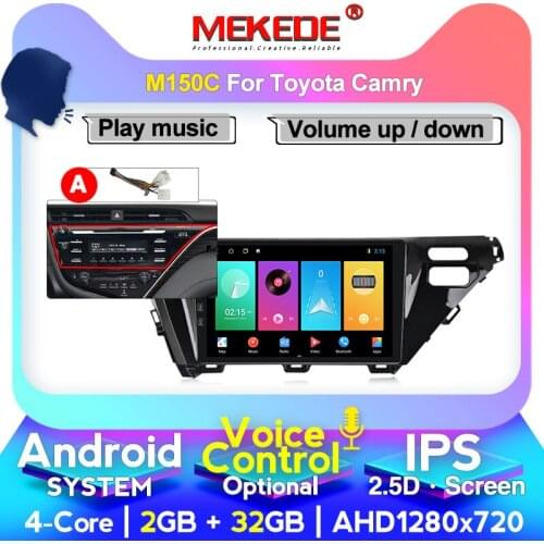MEKEDE M400 IPS DSP Car Multimedia Player GPS Navigation For Toyota Camry 2018 Android Autoradio Mirrow Link Touch Screen