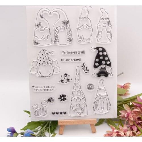 Faceless Doll Clear Stamps Christmas Rubber Transparent Silicone Stamp Scrapbooking for DIY Card Making Decor Craft Supplies