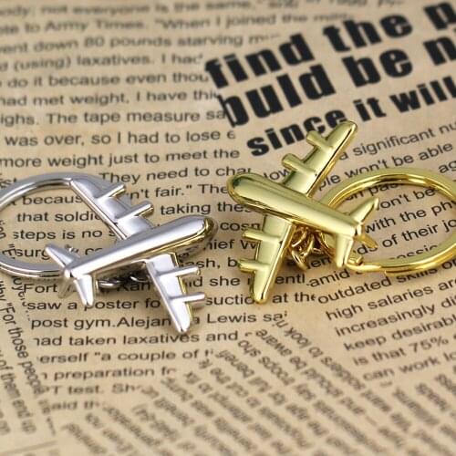 10pcs/lot plane model keychain airplane aircraft key chain key holder high quality portachiavi chaveiro llaveros hombre