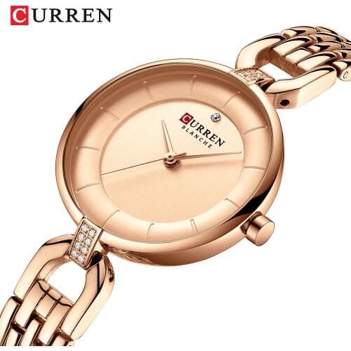CURREN Luxury Diamond Design Women Watches Fashion Brand Stainless Steel Bracelet Wrist Watch Women Quartz Watch Clock relogio