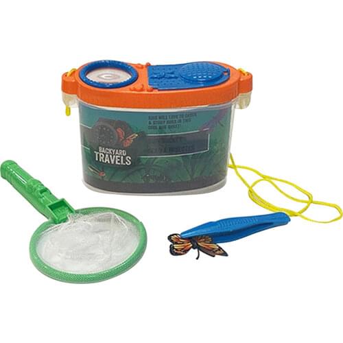 Kid Outdoor Explorer Kit Toy w/Insect Clip Whistle Camping Bug Catcher Adventure for Easy Safety Playing Accessories