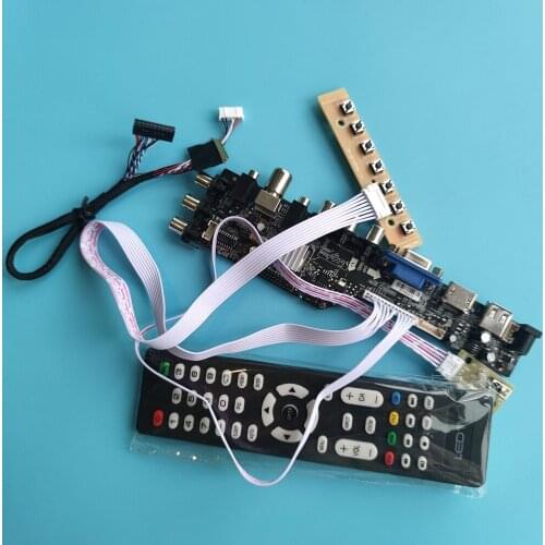 For N156B6-L0B 1366X768 panel scree Controller HDMI DVB-T/CDVB-T2 LCD TV AV VGA USB Board driver Digital 40pin