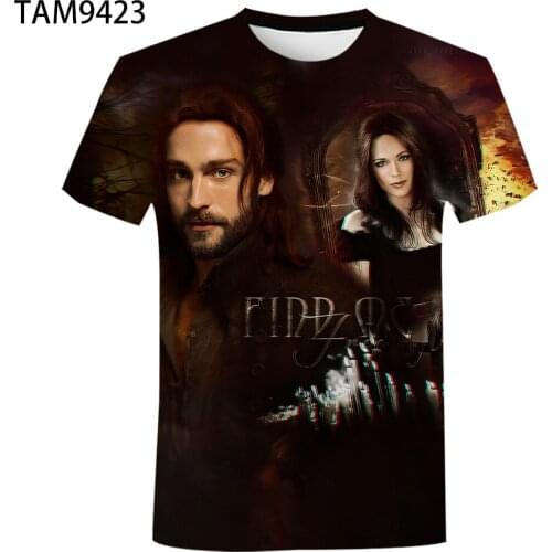 Sleepy Hollow T-shirt Mens Womens 3D Printing T-Shirt Horror Movie 2021 New Youth Street Fashion Classic Casual Childrens Plu