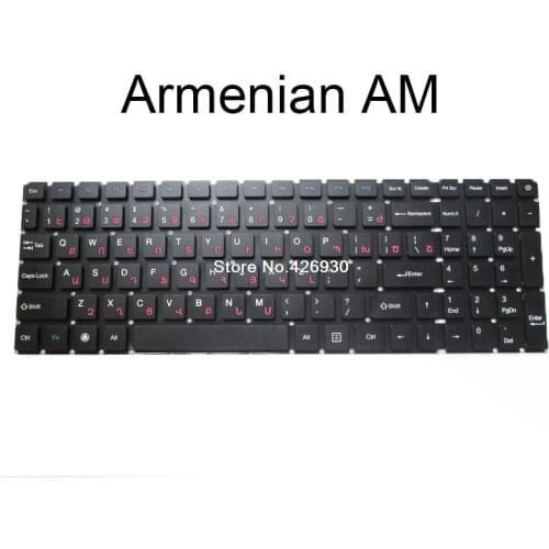 Laptop US AM Keyboard YXT-NB93-84 MB3422002 English Armenian black without frame New