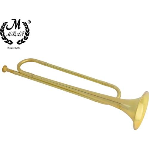 M MBAT Youth Horn Battle Trumpet Brass Musical Instrument School Band Cavalry Beginner Military Orchestra Bugle call to charge