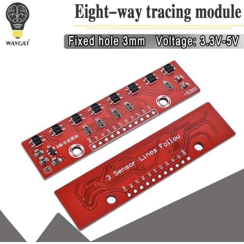 Eight Tracking Module Infrared Detection Sensor Module For Arduino 8 Channel Infrared Detector Hunt Module 8bit Sensor Module