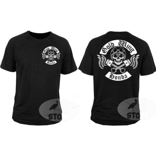 Men 2019 Summer Fashion T Shirt T-shirt Gold Wing Cruiser Chopper Motorcycle Rockers Motorbike Free T Shirts