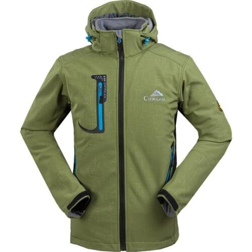 Men Trekking Cycling Jaqueta Masculina Mens Outdoor Sport Softshell Jacket Water Resistant Windbreaker Hiking Camping Coat