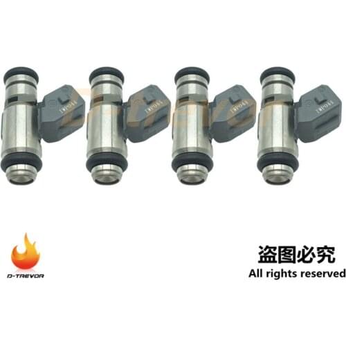 Set of 4 Oem IWP-044 Fuel Injector nozzle For VW Van Goli Parati Santana Saveiro Polo 1.6 1.8L F000KV1165 TF-F031 IWP044