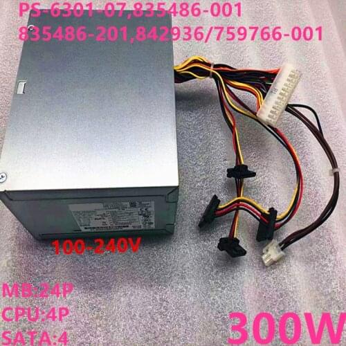 New PSU For HP ATX 300W Power Supply PS-6301-07 835486-001 835486-201 842936-001 759766-001