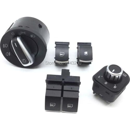 5K3959857 Window Mirror Headlight Fuel Tank Switch For VW Passat B6 Golf MK5 V 6 R32 GTI MK5 Rabbit Tiguan 1KD959833 5ND941431A