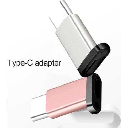 Portable Mini Micro USB To Type C Adapter Converter Connector For Phone Tablet With Hanging Hole Phone Accessories For Xiaomi