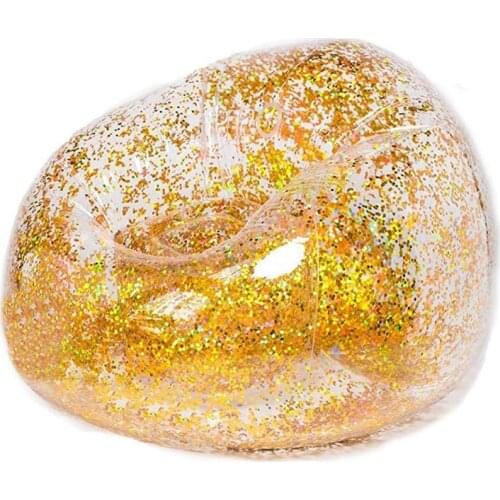 Transparent Shiny Inflatable Sofa Lazy Air Outdoor Camping Folding Portable Beach Bed Recliner Stool Couch Puff Bean Bag Chair