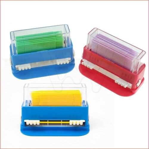 Dental Disposable Micro Applicator Tip Brush Dispenser With 100 Applicators